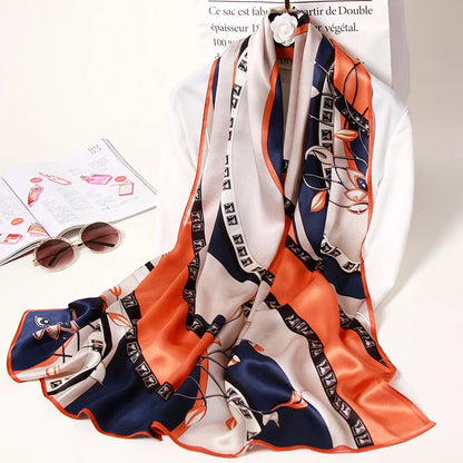 Luxury Pure Silk Luxury Scarf Foulard Large