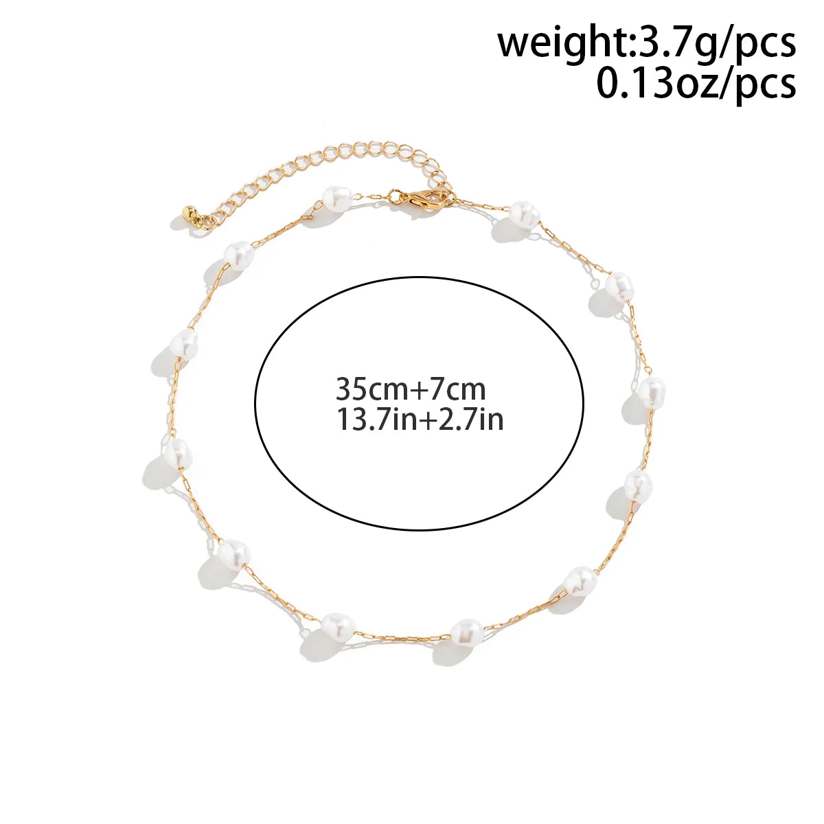 Elegant Imitation Pearl Clavicle Necklace