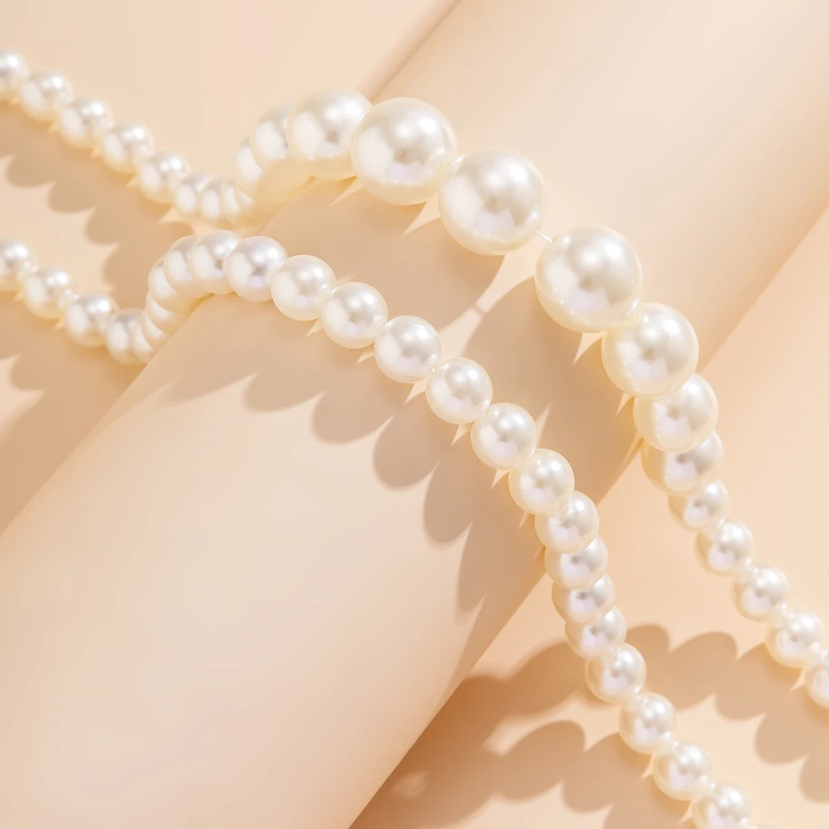 Elegant Pearl Choker Neckless Set