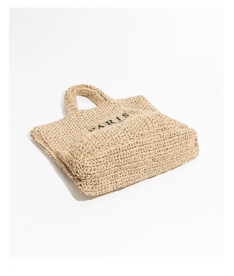 Paris Milano Luxe Straw Tote