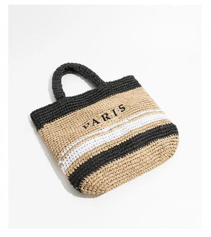 Paris Milano Luxe Straw Tote